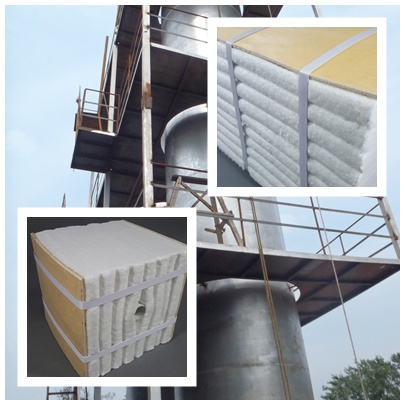 ?；⒅榕蛎洜t用陶瓷纖維保溫材料