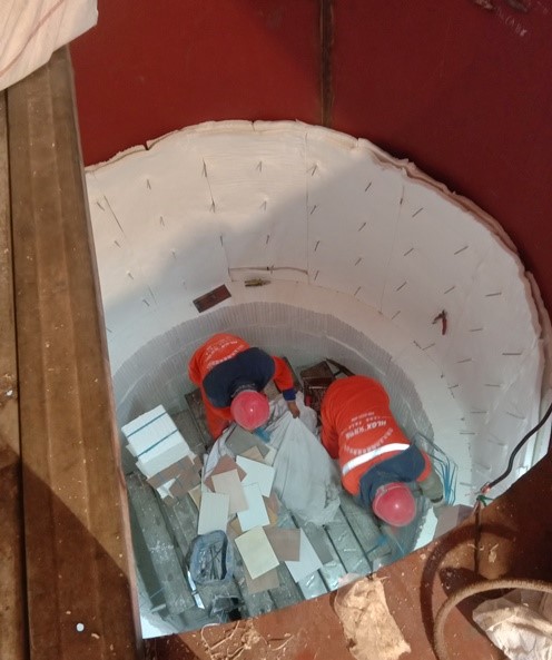 潞新鋼鐵脫硝煙道內襯項目